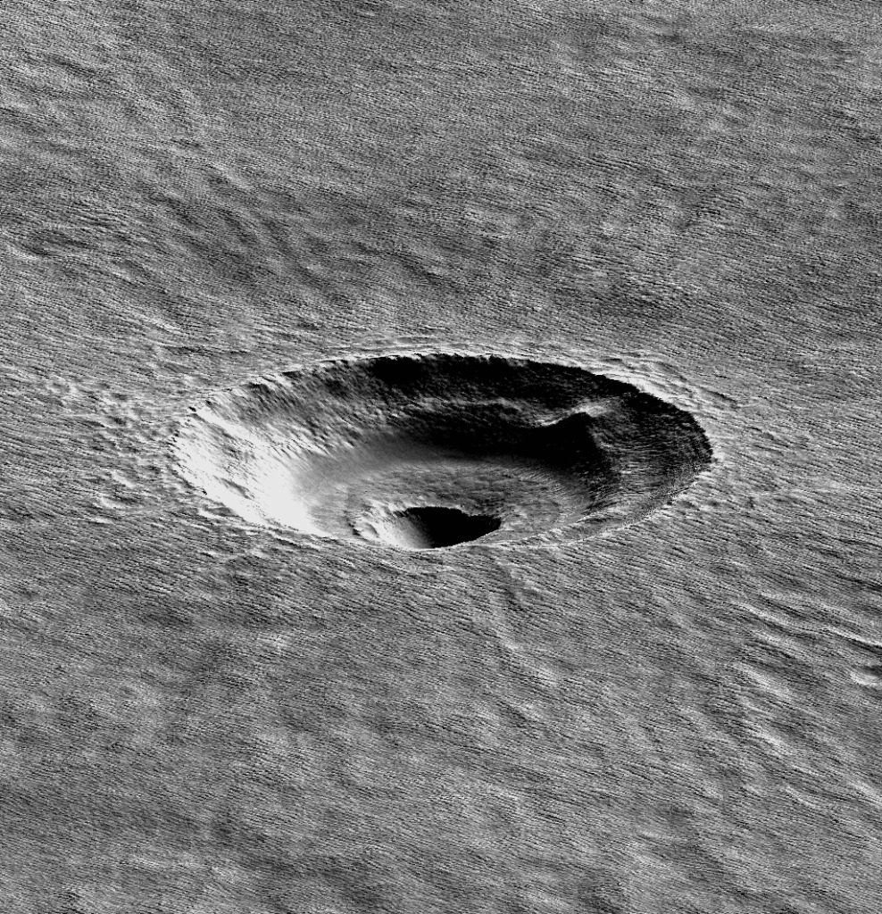 Gigantic Ice Slab Found on Mars Just Below the Planet's Surface